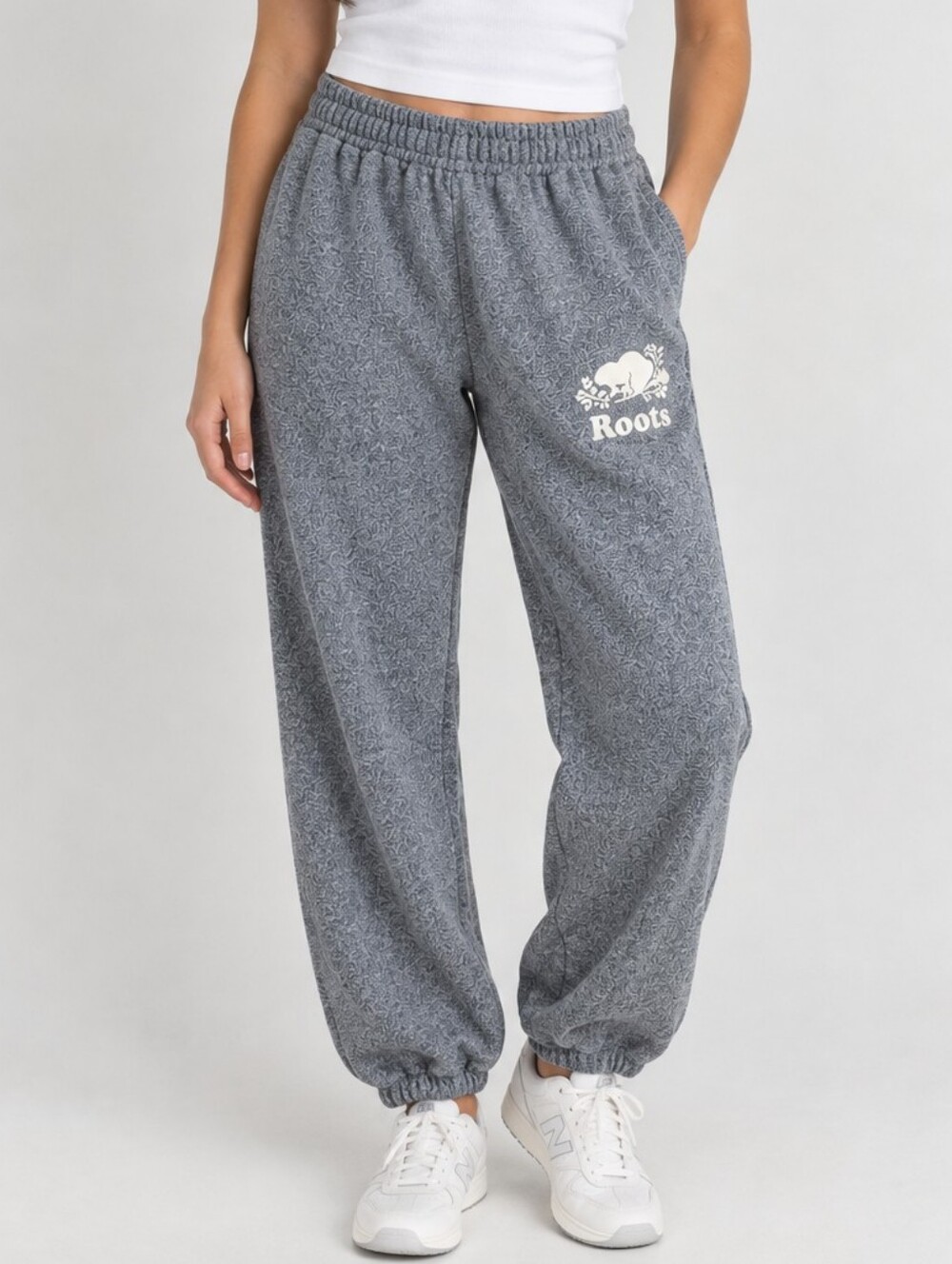 Roots Grey Jogger Sweatpants - Size XS